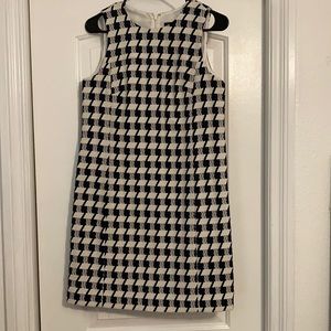 Ann Taylor Navy and Cream Dress